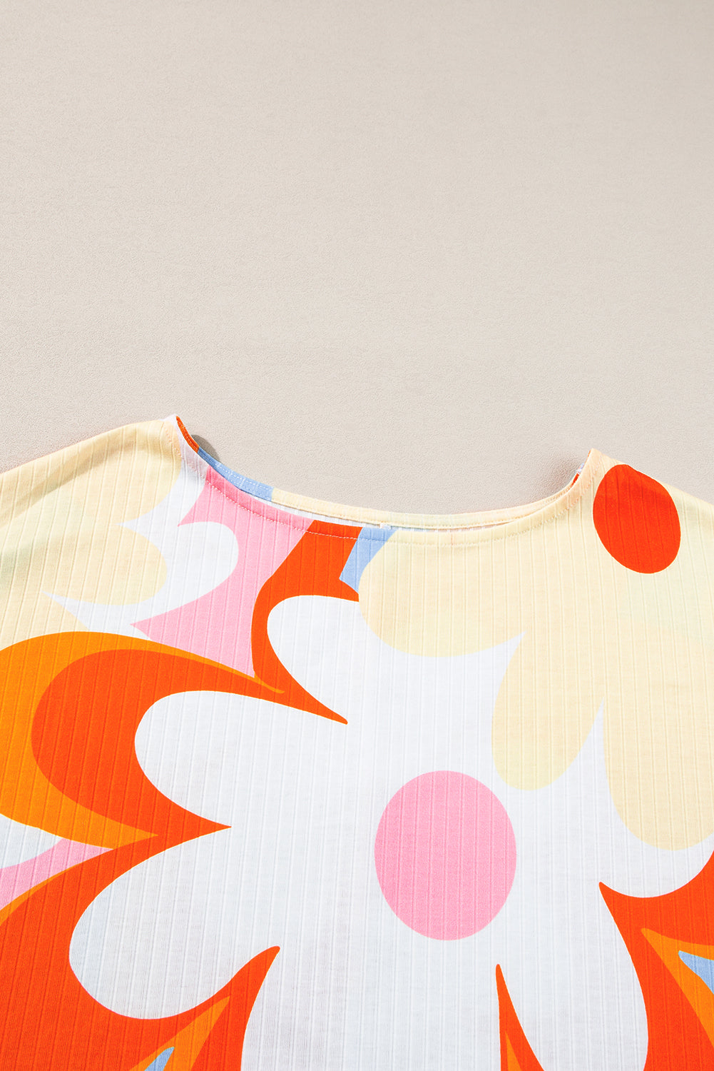 Colorful Floral Print Blouse