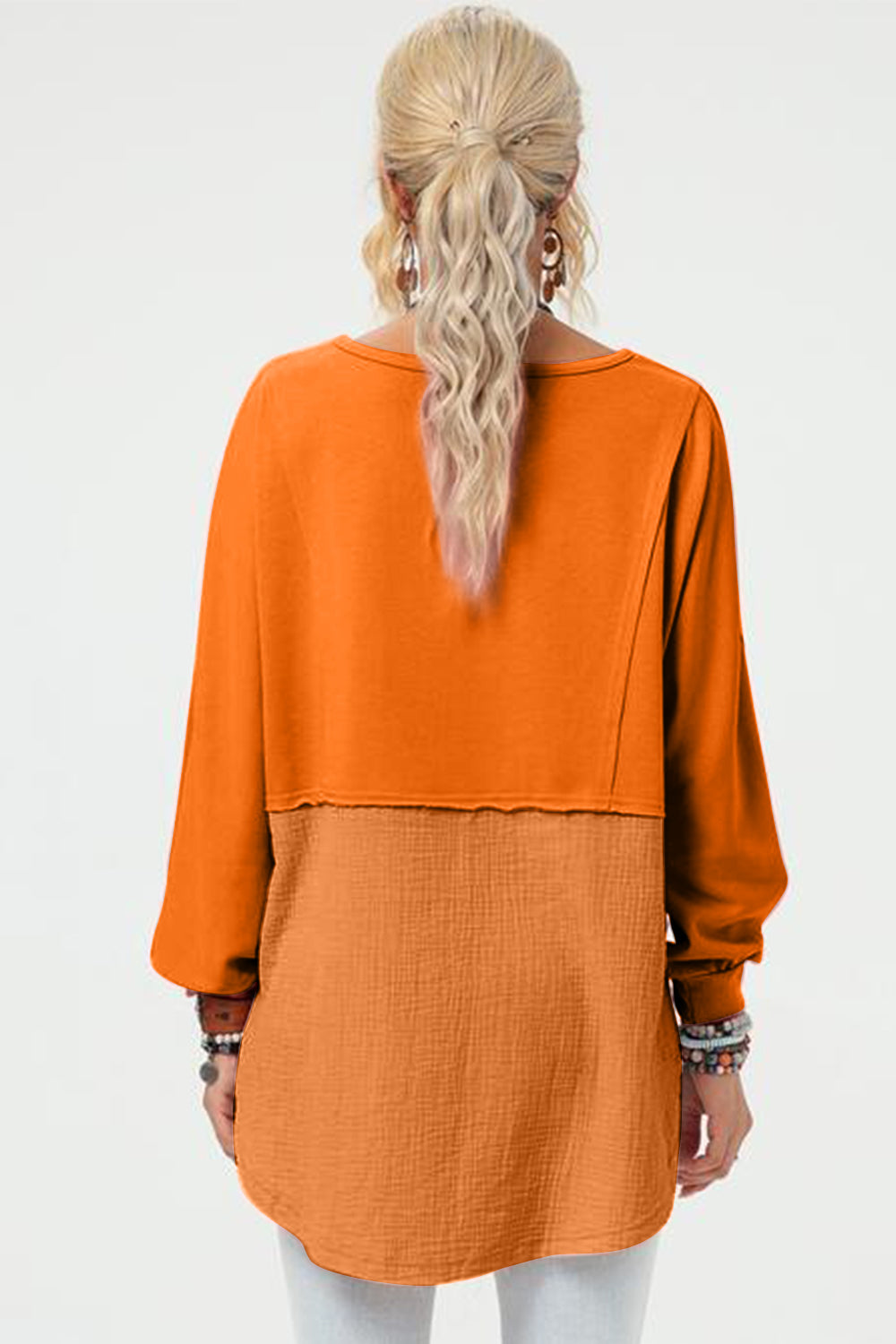 "Double Take" Long Sleeve High-Low T-Shirt