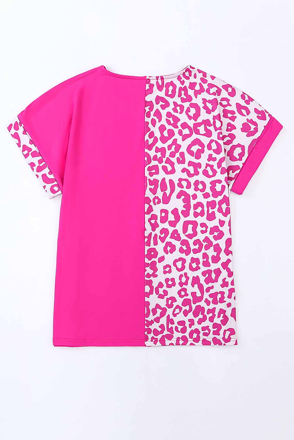 Leopard Patchwork T-Shirt Dress