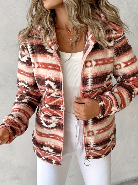 Waffle-Knit Long Sleeve Top