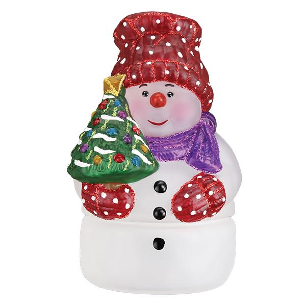Snowman With Tree Candle Light by Old World Christmas