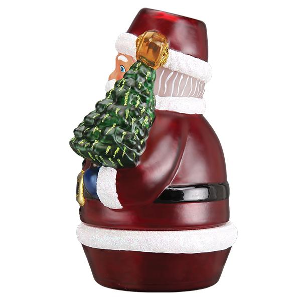 Santa With Tree Candle Light by Old World Christmas