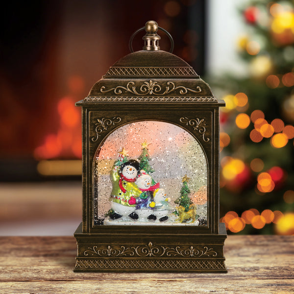 Snow Family Lantern by Old World Christmas