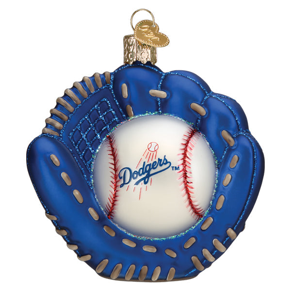 Dodgers Baseball Mitt Ornament by Old World Christmas