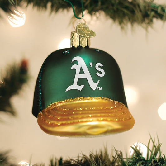 Athletics Baseball Cap Ornament by Old World Christmas