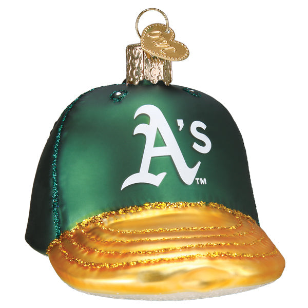 Athletics Baseball Cap Ornament by Old World Christmas