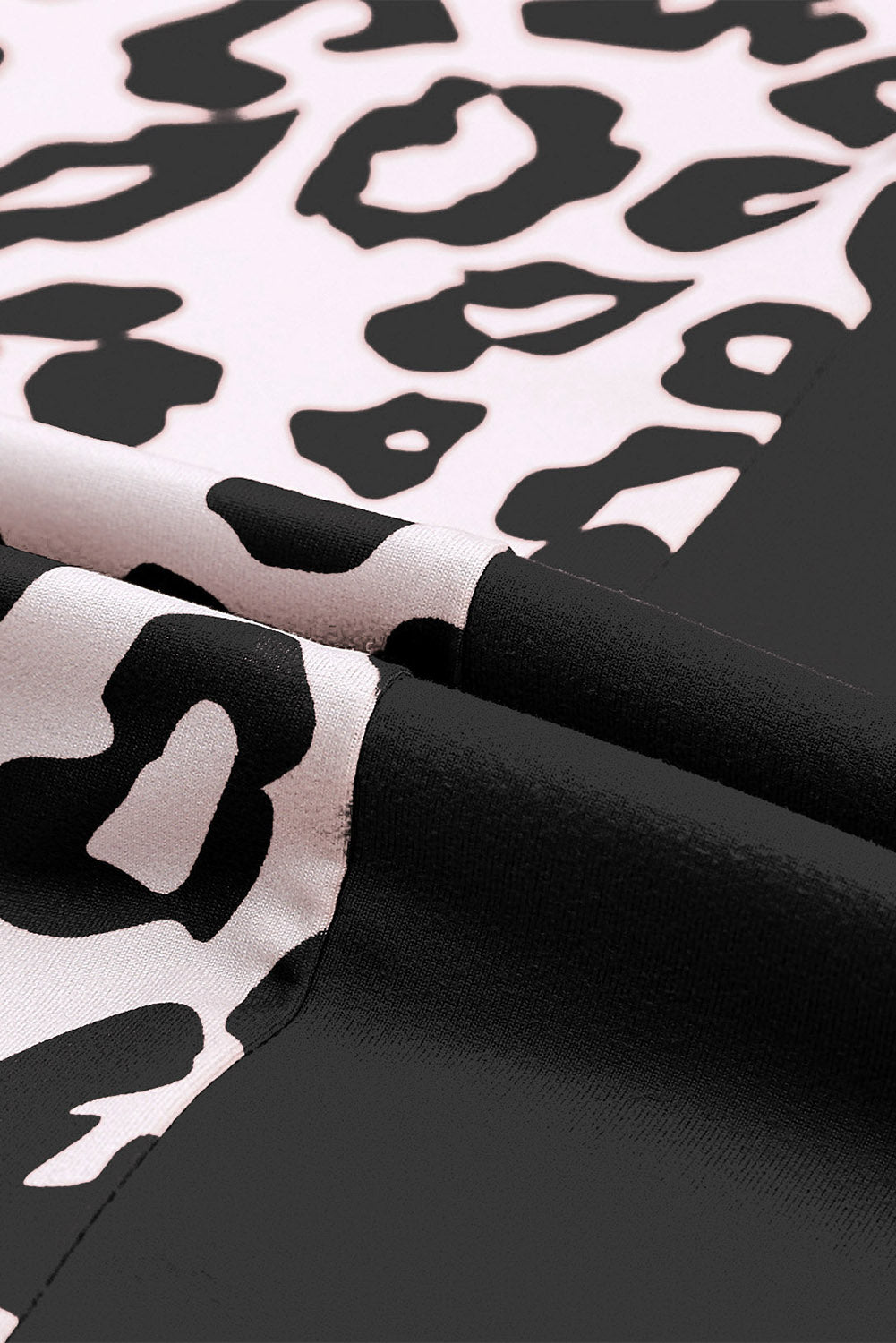 Leopard Patchwork T-Shirt Dress