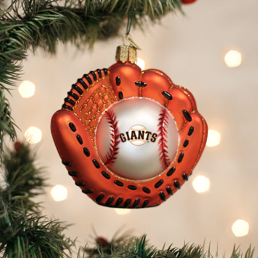 Giants Baseball Mitt Ornament by Old World Christmas