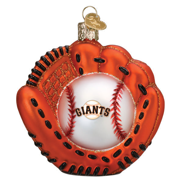 Giants Baseball Mitt Ornament by Old World Christmas