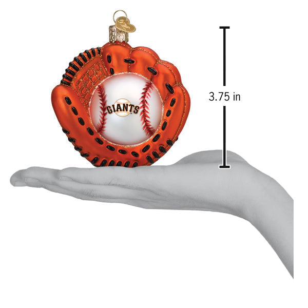 Giants Baseball Mitt Ornament by Old World Christmas