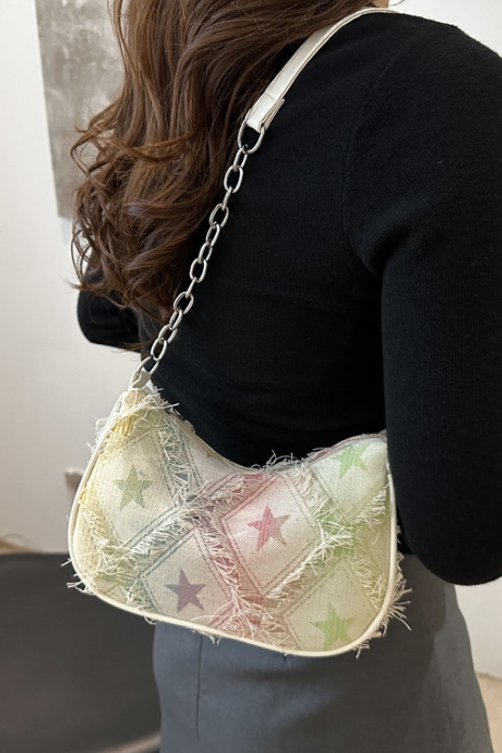 Star Print Shoulder Bag