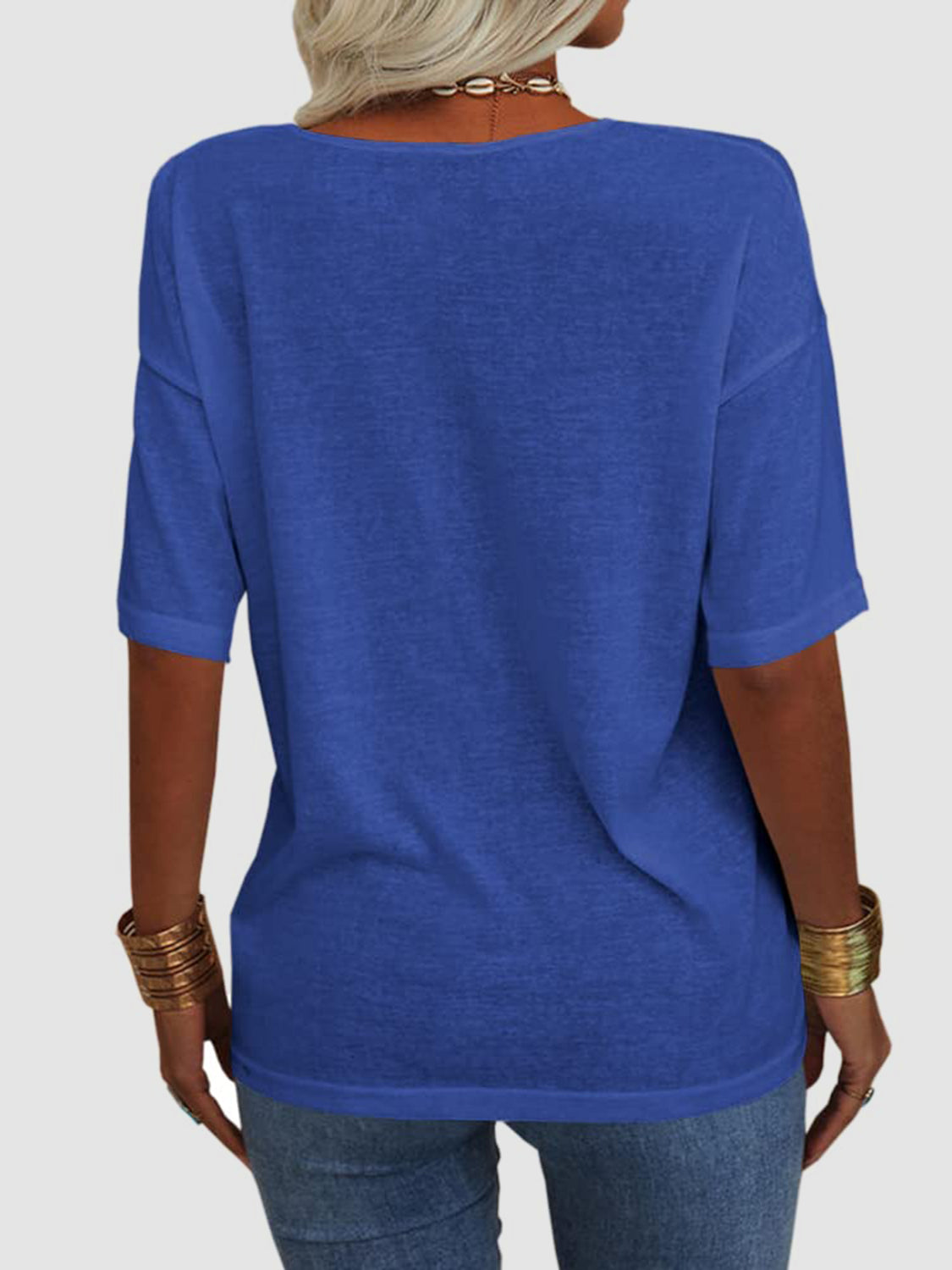 V-Neck Half Sleeve T-Shirt