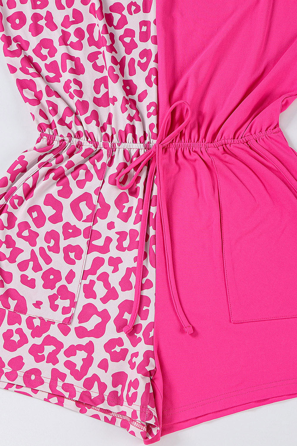 Leopard Patchwork T-Shirt Dress