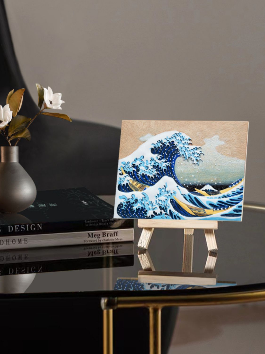 Paint your own 3D relief ocean picture. Kit has everything you need