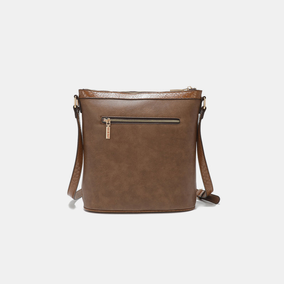 Nicole Lee Metallic Stitching Embroidery Inlaid Rhinestone Crossbody Bag