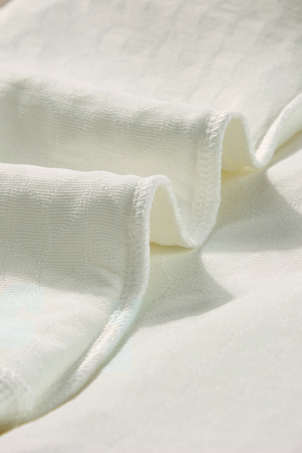 White Merry and Bright Quilted Sweatshirt