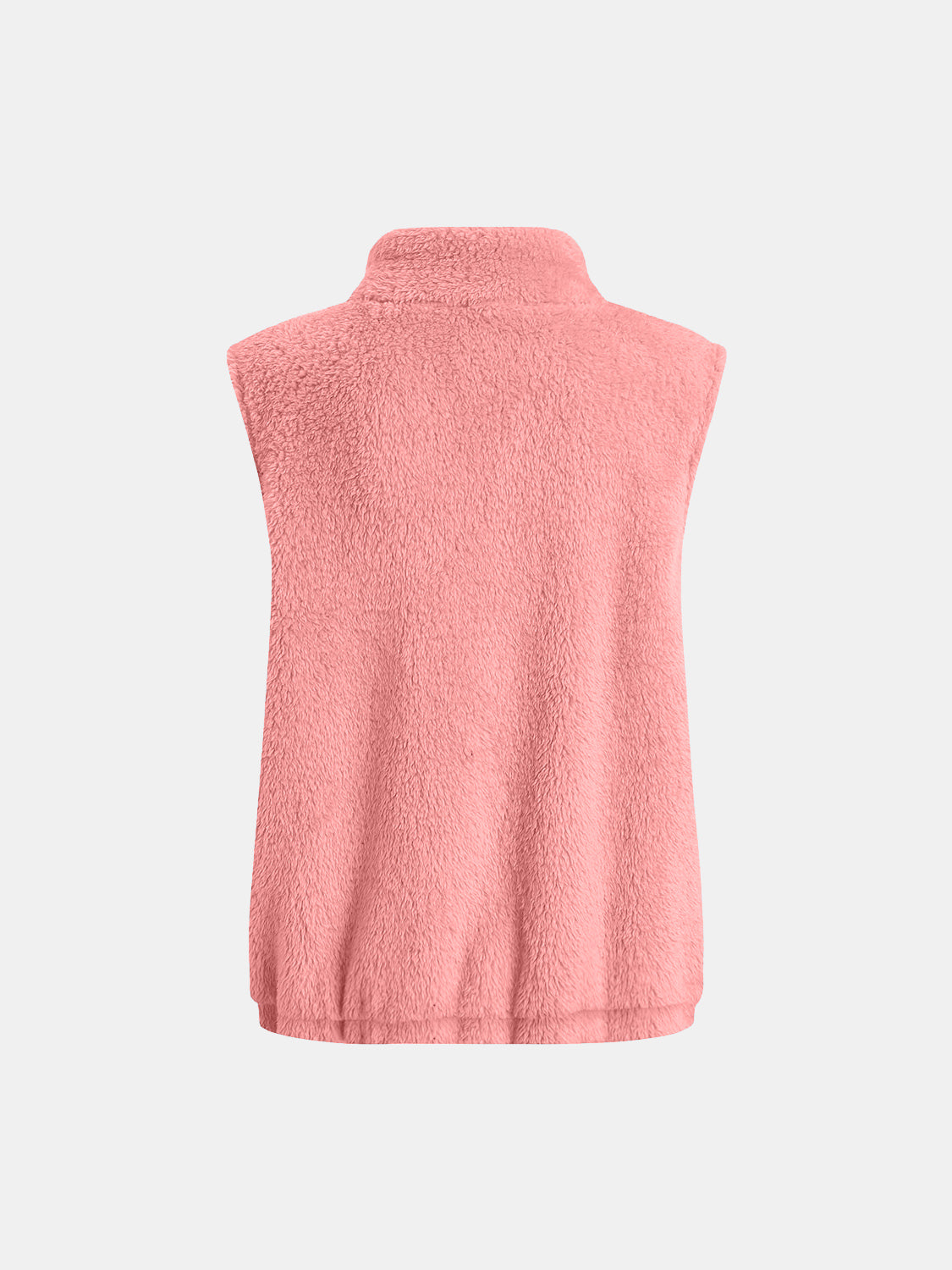 Furry Zip Up Vest with Pockets
