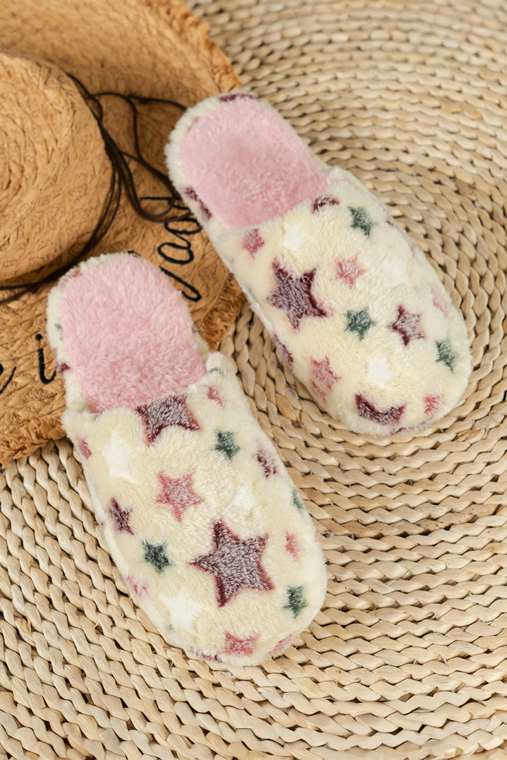 Star Plush Slippers