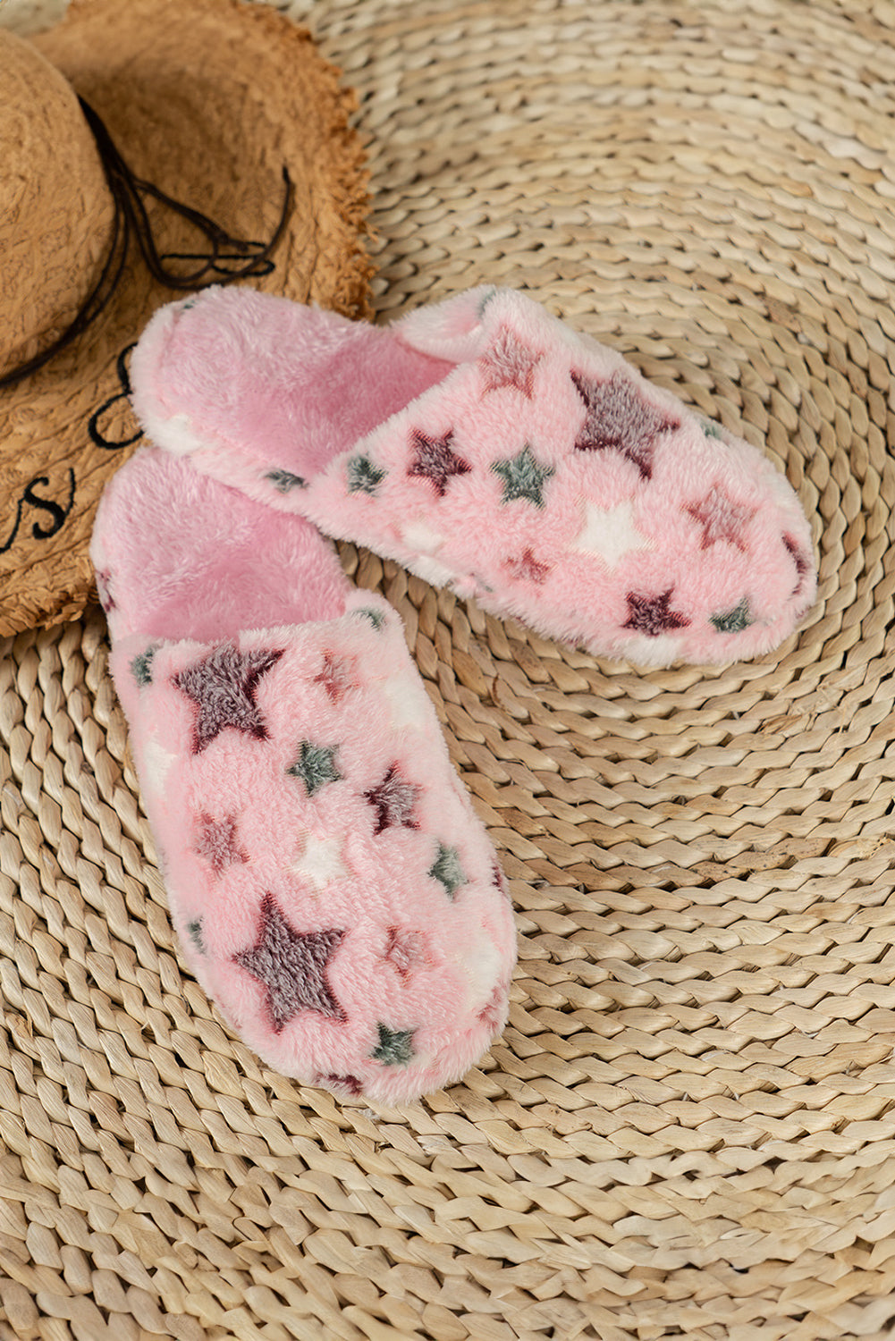 Star Plush Slippers