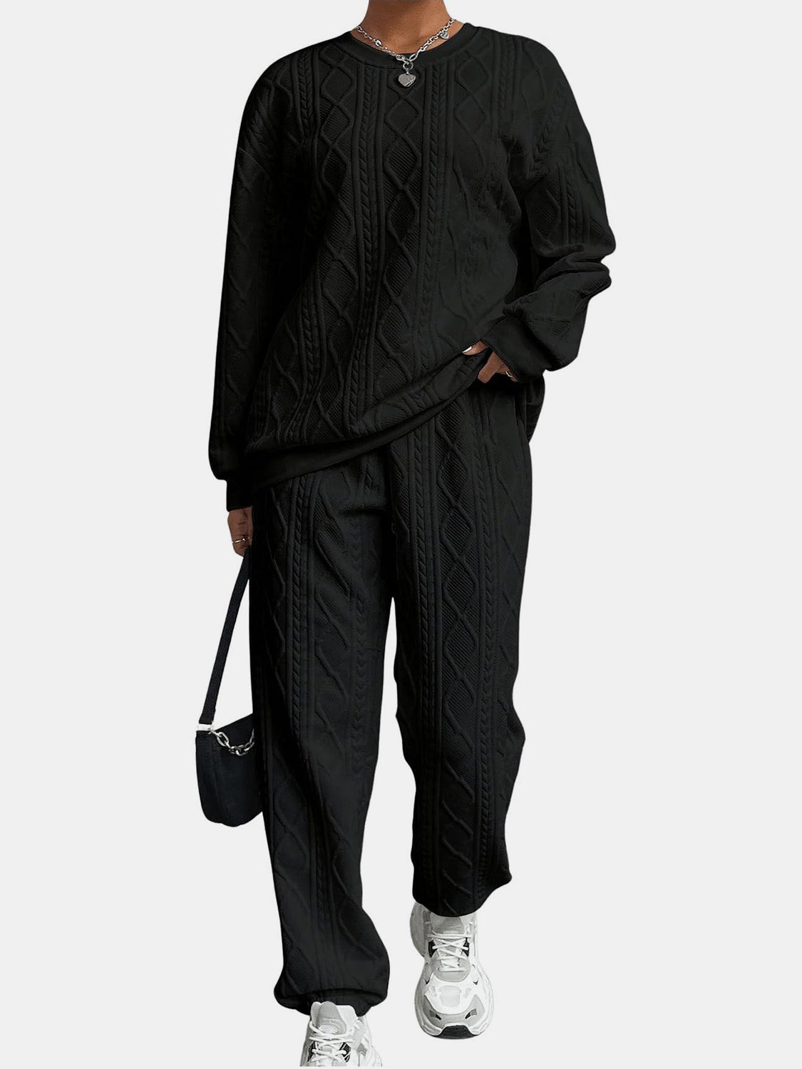 Textured Loungewear Set