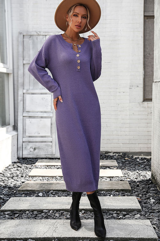 Button-Down Midi Dress in various colors