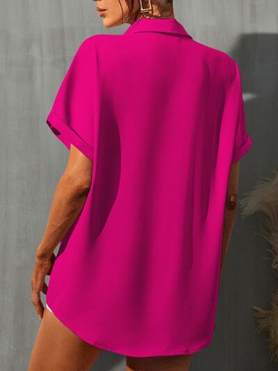 Hot Pink Short Sleeve Shirt