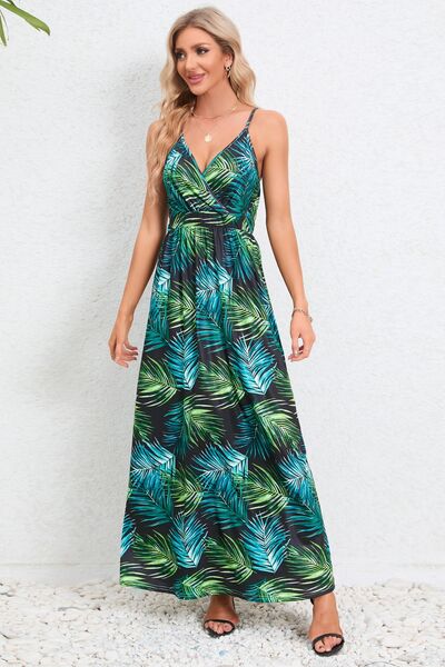 Tropical Print Maxi Dress in various colors